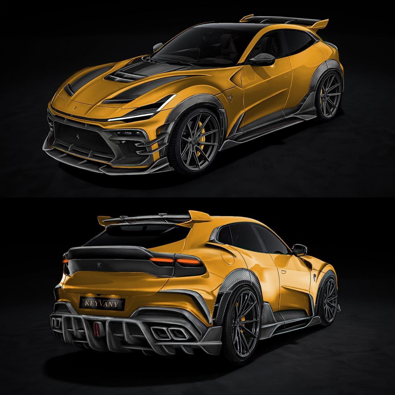 爆改法拉利Purosangue，外观激进内饰定制化拉满！