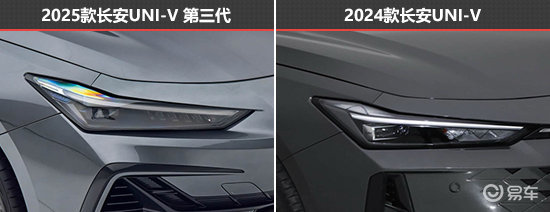 动力稍有提升 长安UNI-V新老款车型对比